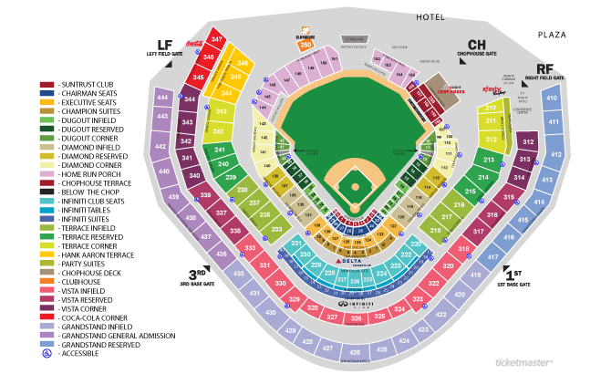 Suntrust Park Atlanta Ga Seating