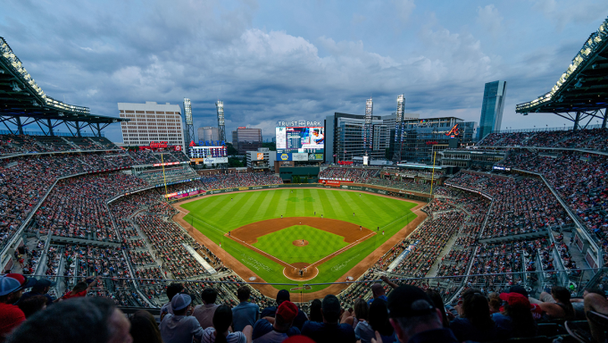 Braves merchandise at Truist Park in 2023